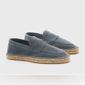 Scarosso Blue Espadrille Loafers